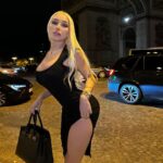 Daniella Chávez Instagram - Night in París 📍 @NovaMEN & @FashionNova dress🖤. Paris, France