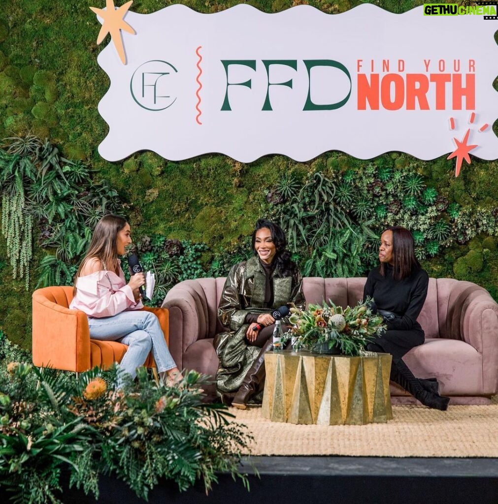 Danielle Robay Instagram - @thefemalefoundercollective keynote last week was ✨✨. I was in conversation with @WinnieHarlow, founder of @cayskin + CEO @karenbarner1 (fellow Chicagoan!) Winnie is 1 of under 100 black female founders who’s raised over $1m in funding ($4.1m), a remarkable feat (and also an upsetting statistic worth noting and changing). Discovered on ANTM, internationally recognized as a supermodel her life in many ways seems like it was sprinkled with gold dust. But it’s deeper than that + here was my takeaway from our conversation: 𝗦𝗵𝗲 𝗱𝗼𝗲𝘀𝗻’𝘁 𝘀𝗲𝗲 𝗡𝗢 𝗮𝘀 𝗮 𝗯𝗮𝗿𝗿𝗶𝗰𝗮𝗱𝗲, 𝘀𝗵𝗲 𝘀𝗲𝗲𝘀 𝗡𝗢 𝗮𝘀 𝗡𝗘𝗫𝗧 𝗢𝗣𝗧𝗜𝗢𝗡. •When Winnie was diagnosed with vitiligo some of her family members would point to a new spot on her back, or kids at school would bully her. Her grandmother said, NO, you’re beautiful and blessed and you will live as such. She has 😊. •Winnie tried out for the VS fashion show. They said NO. She came back to audition the next year, and that show became a tentpole moment in her career. •Winnie applied for a job at Sephora at 16. They said NO. @cayskin is launching in Sephora Canada next week + she will be having an event at the same Sephora that turned her down. Half the battle is believing you can. The other half is executing. And that means not taking NO for an answer; it simply means NEXT OPTION. Swipe to the last slide for some ✨ 📚 from Winnie Rolling Greens Dtla