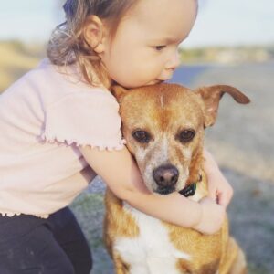Danny Robertshaw Instagram - Best Friends ❤️ COOPER was adopted in 2013 from Danny & Ron's Rescue. He's now 10+ years old and devoted to his coming 2-year-old little mistress, Taylor. 

#ALifetimePromise
#PerfectMatch
#dannyronsrescue