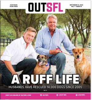 Danny Robertshaw Instagram - “This week’s issue is OUT! Our cover story is highlighting the work of a South Carolina couple who has rescued a whopping 14,000 dogs since 2005.”

#Thank you to OutSFL for their story about Danny Robertshaw, and Ron Danta, written by Michael Anguille!