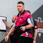 Daryl Gurney Instagram - CAZOO MASTERS QUARTER FINAL, LATEST DARYL GURNEY 8️⃣-6️⃣ Nathan Aspinall Five on the spin for Chin! Daryl secured a break of throw on tops to trail 6-5, and pounced on nine missed doubles from 'The Asp' to level. Aspinall's double woes continued as Superchin hit the front, and a 100 finish made it 8-6. 📸Taylor Lanning/PDC