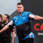 Daryl Gurney Instagram - I'm ready to go again this afternoon at the Cazoo Masters. I play Nathan Aspinall in the second quarter final, which should start around 2pm. I really enjoyed yesterday, and I'm looking for more of the same today. Thanks as ever for the support. @carquay @weekendoffender 📷@_taylorlanningphotography_