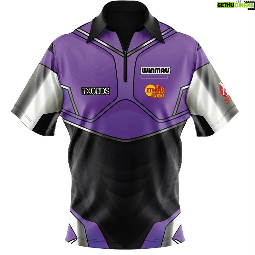 Daryl Gurney Instagram - I'll be wearing my purple playing shirt tonight! You can get yours here: https://mdaevents.co.uk/product/daryl-gurney-shirt-pink/ @carquay @weekendoffender @winmauofficial