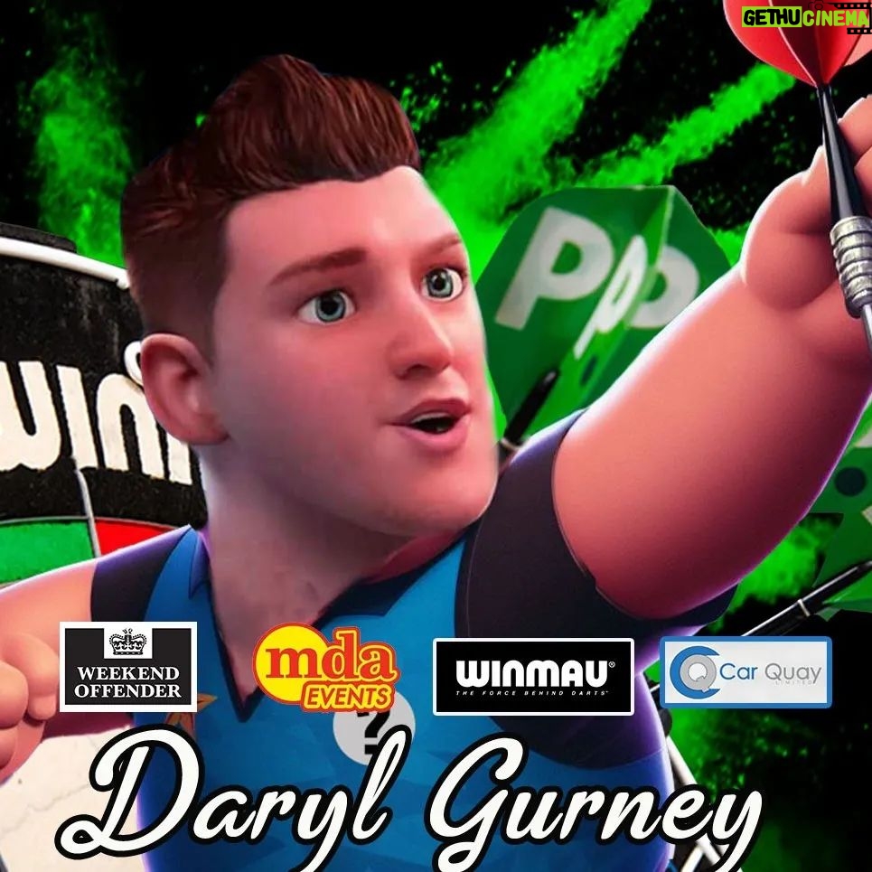 Daryl Gurney Instagram - Happy Worlds Day! Can't wait to get going on that Ally Pally stage, but I'll have to wait until next Saturday afternoon for my first match. I play Steve Beaton or Wessel Nijman in round two. Thanks as ever for your support. @winmauofficial @carquay @weekendoffender