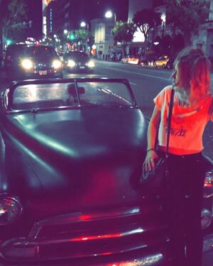 Daveigh Chase Instagram - Bout to steal the '51 bel air "the hot one" #chevrolet