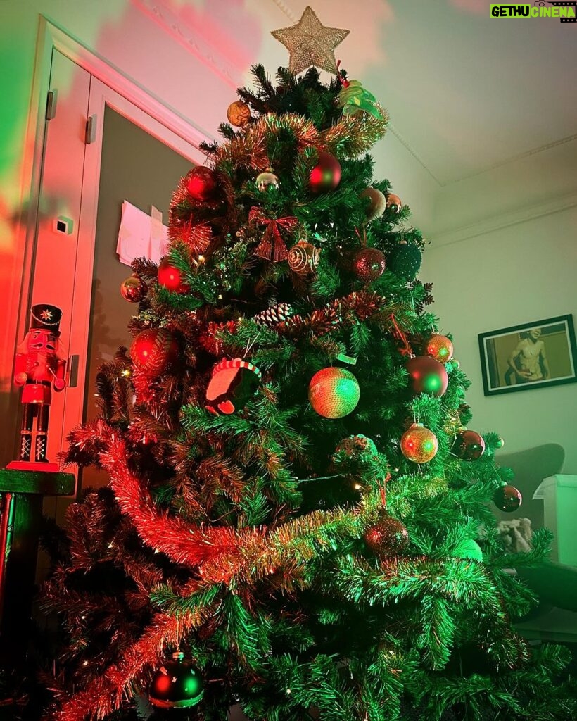 David Cristina Instagram - 11 de Novembro e árvore montada, a Mariah estaria orgulhosa. E sim, a árvore está decorada em shuffle, porque filhos. Feliz Pré-Natal. Parque Eduardo VII