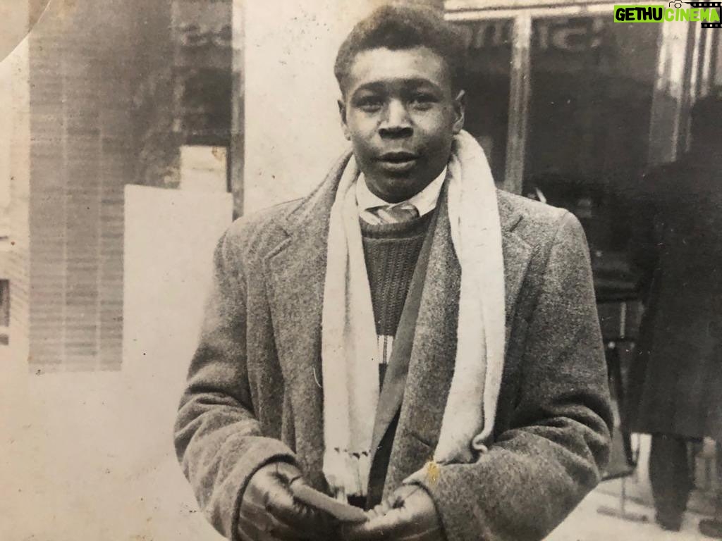 David Harewood Instagram - One of the 1st things West Indians did upon arriving in England was buy a coat! Here's my Dad going for the full winter look with his scarf and gloves. Miss him today and always. Happy Fathers Day Romeo Cornelius Harewood. X