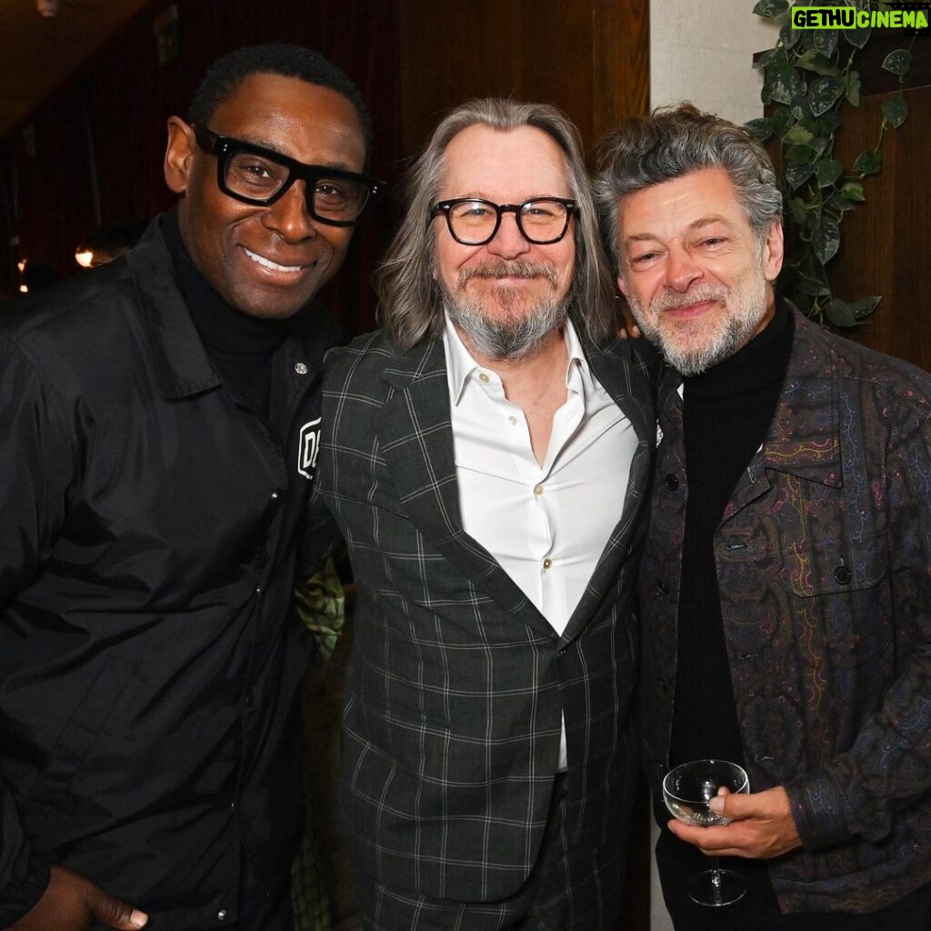 David Harewood Instagram - Had a great time at the @appletv #bafta get together last weekend! #garyoldman #andyserkis 📷DaveBennet/JamesKelly