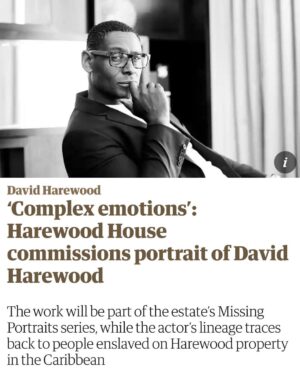 David Harewood Instagram - Engaging with this hasn’t been easy but it’s importance outweighs the discomfort. Hope to create space for conversation and bring on change. Looking forward to the unveiling in September.👊🏾
#harewoodhouse 
#missingportraits