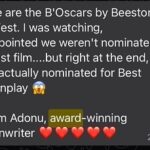David Harewood Instagram - M2M Nominated for BEST SCREENPLAY & is now officially BIFA QUALIFYING!🥊🏆🥊 Just when you think we’re done. We keep GOING! Just to be nominated means a lot to have my writing appreciated so Big thanks to @beestonfilmfestival the nomination means a lot. Thank you✨ Big up the entire @ukfullyfocused team as always that put their blood and sweat into this project. Such a powerful team. Couldn’t of worked with anyone better and couldn’t have gone head to head with a more talented star @davidharewood 🥊🏆🥊 Next Stop: Award Ceremony 🤞🏾🏆 LINK TO THE FILM IN BIO! 👀🎬🎬🎬 #mantoman #man2man #shortfilm #masculinity #generationaltrauma #toxicmasculinity #blackmentalhealth #mentalhealth #blackculture #blackmen #creed3 #creed #davidharewood #supergirl #supergirlw #arrowverse #dccomics #dcuniverse #homeland #fullyfocused #millionyouthmedia #awardwinning #awardwinningfilm #youtube #premiere #beestonfilmfestival #bafta #baftaqualifying #bifaqualifying #bifa Beeston, Nottingham, UK