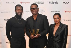 David Harewood Instagram - Thank you @sabinaharper and Malachi Kirby for this sneaky but wonderful surprise. Sat at a table of top talent @walpole_uk awards including @thelecky and @werucheopia who all looked fabulous. The whole night was 🔥🔥🔥
📸 DaveBennet