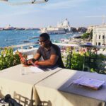 David Harewood Instagram – Working Breakfast.
#venice #daniellihotel
@section52films