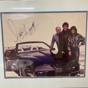 David Hasselhoff Instagram - My framed Knight Rider cast promo photo can be yours!  Autographed just for you and available now in the Hoff auction…Bidding is open now, link in bio!
#DavidHasselhoff #TheHoff #TheHoffAuction #Auction #LiveAuction #Bidding #LiveAuctioneers #DiligentEstateSales #SpongeBob #KnightRider #MichaelKnight #KITT #Baywatch #MitchBuchannon #Lifeguard #80s #90s #Memorabilia #Autographed