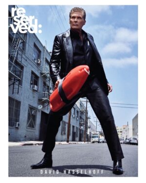 David Hasselhoff Instagram - New Cover for @reservedmagazine - Preorder NOW
The real @davidhasselhoff
Photographed by Ben Cope | @ben_cope
Written by Bonnie Foster | @bonnievaughanfoster
Styled by Editor in Chief - Jules Wood | @juleswstylist_ 
Makeup Artist: Garret Gervais using MAC Cosmetics | @garret.gervais @maccosmetics
Grooming: Ana Estela using Kenra Professional, Suavecita Pomade | @theanaestela
@kenraprofessional @suavecitapomade
Fashion Editor: BJ Panda Bear | @bjpandabear
Creative Director: David Greene @dogreene
Photo Assistant: Jeffrey Fountain | @jr.fountain
Fashion Assistants: Jackson Siegel | @jacksonscarney, Jaslynn Espinosa | @jassypeach
