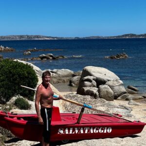 David Hasselhoff Instagram - I was watching the bay on holiday in Sardinia and I found the lifeguards boat it says “rescue” on it. ✌🏼