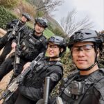 David Lim Instagram - That’s a wrap on ep 20! Been a cold, rainy grind with these guys. Almost to the finish line. 💥🎬☔️ #rollswat #season6