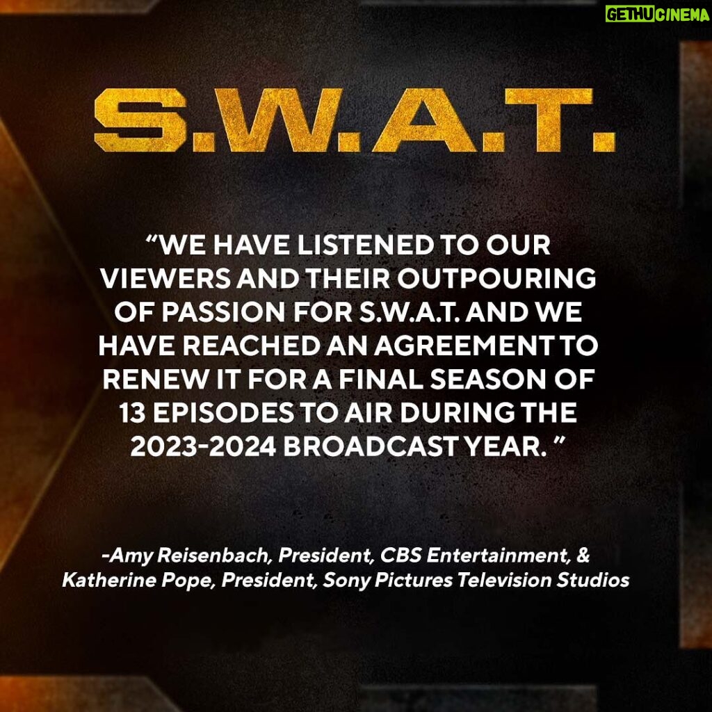 David Lim Instagram - Live to fight another day. The resilience of this show and our fans was on full display this past weekend. Getting cancelled on Friday and un-cancelled on Monday brought a whirlwind of emotions for all of us, as we’ve poured our hearts and souls into #SWAT for six amazing seasons. Even after the news of cancellation, it didn’t feel like it was over just yet. Thank you @sptv @cbstv and the entire @swatcbs fam for letting us give the show and our characters a proper send-off. And shout out to our fearless leader @shemarfmoore for always fighting for what’s right. SWAT. SEASON 7. THE LAST DANCE. LET’S GO!!! 🖐🏽✌🏽💥