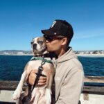 David Lim Instagram - Enough with the kisses, Dad… I’m an adult now! Our boy @milesinla turned 4 so naturally we had to take him to his favorite place. 🐶⛱️🌊🎉