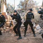 David Lim Instagram - Shot behind the shot, Acton edition. We spent two days in the freezing cold filming an epic action sequence for this Friday’s episode of @swatcbs. 🎥💥🥶 #SWAT Acton, California