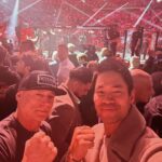 David Lim Instagram - Ringside for the return of the GOAT and an awesome weekend in Vegas with my #SWAT brother @odievgallop! 👊🏽💥🎰 #ufc285 #vegasbaby #rollswat Las Vegas, Nevada