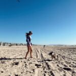 David Lim Instagram - Enough with the kisses, Dad… I’m an adult now! Our boy @milesinla turned 4 so naturally we had to take him to his favorite place. 🐶⛱️🌊🎉