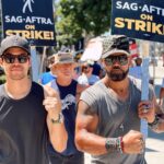 David Lim Instagram – Strength in numbers. The @swatcbs fam showed out on the picket lines! Give the writers and actors a fair deal, and let’s get back to work. 💥🪧💪🏽

#SAGAFTRAstrong #WGAstrong #rollswat Radford Studio Center