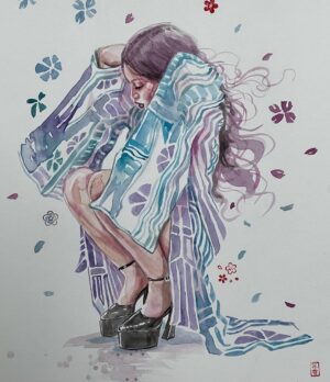 David Mack Instagram - New #Watercolors & Ink #Japan 
#Psylocke
Modeled by @ComicKairi

Original art & prints of my work are available at @kirbyscomicart .

My new art book: THE MARVEL ART OF DAVID MACK ships soon!
@CLoverpress 

I'm signing at @emeraldcitycomiccon #Seattle. DC for @awesomecons , & @wondercon in March.  With ORIGINAL ART

My creation of ECHO is #1 on Disney+ & Hulu

MARVEL Assembled: The Making of ECHO out  today.

I was interviewed with @VincentDOnofrio about #ECHO & #Daredevil.  Interview out now.
In my story I shared the interview of @AlaquaCox on the Tonight show! 

I taught at the School for the Deaf in Africa, Asia, & Europe, in my work for the US State Dept, and the students love Echo all around the world. And now to see Echo embraced so personally here & on mainstream TV is moving. 

A heartfelt thank you to the cast & creators of the ECHO @Disney+ series, @AlaquaCox @sydneyfreeland @mariondayre @zahnmcclarnon @shoshannah7 #DarnellBesaw & all that I met & have yet to meet, for putting such heartfelt effort & thoughtfulness into this story & character & world. 

Sharing my watercolor art in honor of ECHO, including young Maya played by Darnell Besaw, 

Video at the ECHO premiere with the cast & creators.
Legendary @VincentDOnofrio graciously telling the press that I created Echo & helped with his Kingpin performance on #Daredevil.
Wonderful to view the Echo series with my co-creator & collaborators on that first story, @JoeQuesada, & @JimmyPalmiotti, (who also hired me to write Daredevil back then- 25 years ago, & on) & editor Nanci Q, @AmandaConner, & @ComicKairi, who filmed this moment & so many other photos & videos I will share with you here.

I hope you enjoy the ECHO show.

You can find my original art work at @KirbysComicArt