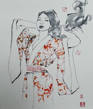 David Mack Instagram - New #Watercolors & Ink #Japan 
#Psylocke
Modeled by @ComicKairi

Original art & prints of my work are available at @kirbyscomicart .

My new art book: THE MARVEL ART OF DAVID MACK ships soon!
@CLoverpress 

I'm signing at @emeraldcitycomiccon #Seattle. DC for @awesomecons , & @wondercon in March.  With ORIGINAL ART

My creation of ECHO is #1 on Disney+ & Hulu

MARVEL Assembled: The Making of ECHO out  today.

I was interviewed with @VincentDOnofrio about #ECHO & #Daredevil.  Interview out now.
In my story I shared the interview of @AlaquaCox on the Tonight show! 

I taught at the School for the Deaf in Africa, Asia, & Europe, in my work for the US State Dept, and the students love Echo all around the world. And now to see Echo embraced so personally here & on mainstream TV is moving. 

A heartfelt thank you to the cast & creators of the ECHO @Disney+ series, @AlaquaCox @sydneyfreeland @mariondayre @zahnmcclarnon @shoshannah7 #DarnellBesaw & all that I met & have yet to meet, for putting such heartfelt effort & thoughtfulness into this story & character & world. 

Sharing my watercolor art in honor of ECHO, including young Maya played by Darnell Besaw, 

Video at the ECHO premiere with the cast & creators.
Legendary @VincentDOnofrio graciously telling the press that I created Echo & helped with his Kingpin performance on #Daredevil.
Wonderful to view the Echo series with my co-creator & collaborators on that first story, @JoeQuesada, & @JimmyPalmiotti, (who also hired me to write Daredevil back then- 25 years ago, & on) & editor Nanci Q, @AmandaConner, & @ComicKairi, who filmed this moment & so many other photos & videos I will share with you here.

I hope you enjoy the ECHO show.

You can find my original art work at @KirbysComicArt