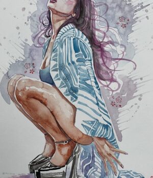 David Mack Instagram - New #Watercolors & Ink #Japan 
#Psylocke
Modeled by @ComicKairi

Original art & prints of my work are available at @kirbyscomicart .

My new art book: THE MARVEL ART OF DAVID MACK ships soon!
@CLoverpress 

I'm signing at @emeraldcitycomiccon #Seattle. DC for @awesomecons , & @wondercon in March.  With ORIGINAL ART

My creation of ECHO is #1 on Disney+ & Hulu

MARVEL Assembled: The Making of ECHO out  today.

I was interviewed with @VincentDOnofrio about #ECHO & #Daredevil.  Interview out now.
In my story I shared the interview of @AlaquaCox on the Tonight show! 

I taught at the School for the Deaf in Africa, Asia, & Europe, in my work for the US State Dept, and the students love Echo all around the world. And now to see Echo embraced so personally here & on mainstream TV is moving. 

A heartfelt thank you to the cast & creators of the ECHO @Disney+ series, @AlaquaCox @sydneyfreeland @mariondayre @zahnmcclarnon @shoshannah7 #DarnellBesaw & all that I met & have yet to meet, for putting such heartfelt effort & thoughtfulness into this story & character & world. 

Sharing my watercolor art in honor of ECHO, including young Maya played by Darnell Besaw, 

Video at the ECHO premiere with the cast & creators.
Legendary @VincentDOnofrio graciously telling the press that I created Echo & helped with his Kingpin performance on #Daredevil.
Wonderful to view the Echo series with my co-creator & collaborators on that first story, @JoeQuesada, & @JimmyPalmiotti, (who also hired me to write Daredevil back then- 25 years ago, & on) & editor Nanci Q, @AmandaConner, & @ComicKairi, who filmed this moment & so many other photos & videos I will share with you here.

I hope you enjoy the ECHO show.

You can find my original art work at @KirbysComicArt