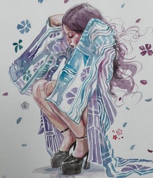 David Mack Instagram - New #Watercolors & Ink #Japan 
#Psylocke
Modeled by @ComicKairi

Original art & prints of my work are available at @kirbyscomicart .

My new art book: THE MARVEL ART OF DAVID MACK ships soon!
@CLoverpress 

I'm signing at @emeraldcitycomiccon #Seattle. DC for @awesomecons , & @wondercon in March.  With ORIGINAL ART

My creation of ECHO is #1 on Disney+ & Hulu

MARVEL Assembled: The Making of ECHO out  today.

I was interviewed with @VincentDOnofrio about #ECHO & #Daredevil.  Interview out now.
In my story I shared the interview of @AlaquaCox on the Tonight show! 

I taught at the School for the Deaf in Africa, Asia, & Europe, in my work for the US State Dept, and the students love Echo all around the world. And now to see Echo embraced so personally here & on mainstream TV is moving. 

A heartfelt thank you to the cast & creators of the ECHO @Disney+ series, @AlaquaCox @sydneyfreeland @mariondayre @zahnmcclarnon @shoshannah7 #DarnellBesaw & all that I met & have yet to meet, for putting such heartfelt effort & thoughtfulness into this story & character & world. 

Sharing my watercolor art in honor of ECHO, including young Maya played by Darnell Besaw, 

Video at the ECHO premiere with the cast & creators.
Legendary @VincentDOnofrio graciously telling the press that I created Echo & helped with his Kingpin performance on #Daredevil.
Wonderful to view the Echo series with my co-creator & collaborators on that first story, @JoeQuesada, & @JimmyPalmiotti, (who also hired me to write Daredevil back then- 25 years ago, & on) & editor Nanci Q, @AmandaConner, & @ComicKairi, who filmed this moment & so many other photos & videos I will share with you here.

I hope you enjoy the ECHO show.

You can find my original art work at @KirbysComicArt