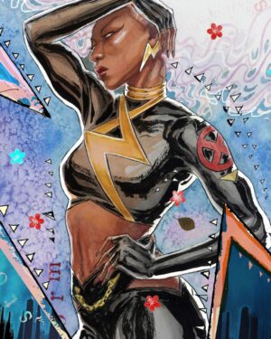 David Mack Instagram - My new #STORM cover to MARVEL's X-Men: Rise of the Powers of X.

Original art & prints of my work are available at @KirybsComicArt.

My new art book: THE MARVEL ART OF DAVID MACK ships soon!
@clover_press 

I was interviewed with @VincentDOnofrio this week about #ECHO & #Daredevil. Will share it when it's public. 
In my story is the interview of @AlaquaCox on the Tonight show! 

I taught at the School for the Deaf in Africa, Asia, & Europe, in my work for the US State Dept, and the students love Echo all around the world. And now to see Echo embraced so personally here & on mainstream TV is moving. 

A heartfelt thank you to the cast & creators of the ECHO @Disney+ series, @AlaquaCox @sydneyfreeland @mariondayre @zahnmcclarnon @shoshannah7 #DarnellBesaw & all that I met & have yet to meet, for putting such heartfelt effort & thoughtfulness into this story & character & world. 

Sharing my watercolor art in honor of ECHO, including young Maya played by Darnell Besaw, 

Video at the ECHO premiere with the cast & creators.
Legendary @VincentDOnofrio graciously telling the press that I created Echo & helped with his Kingpin performance on #Daredevil.
Wonderful to view the Echo series with my co-creator & collaborators on that first story, @JoeQuesada, & @JimmyPalmiotti, (who also hired me to write Daredevil back then- 25 years ago, & on) & editor Nanci Q, @AmandaConner, & @ComicKairi, who filmed this moment & so many other photos & videos I will share with you here.

I hope you enjoy the ECHO show.

You can find my original art work at @KirbysComicArt
