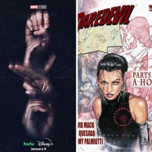 David Mack Instagram - I love that MARVEL is using the sign language of her name ECHO the way i did in the comics. 
Thanks for supporting my work! 
& for the great response to ECHO! 

My creation of ECHO on Disney+ Jan9

Maya Lopez AKA Echo, Played by the spectacular @alaquacox !  @vincentdonofrio & #CharlieCox also return as #WilsonFisk & #Daredevil & are legendary!  It's so great to see these 3 characters in the same story on the screen as I wrote them all in my first Daredevil story together.

It's incredibly moving to see the care & effort & thought put into this. To see what it is becoming after all these years.
A big thanks to all involved.

Video of my work 
here: https://vimeo.com/871158301
 (Link in BIO)

You can find new art & prints of my work available at @KirbysComicArt
LINK in BIO

With some new things timed for ECHO release early next week!