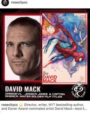 David Mack Instagram - #PrincessMononoke
I'll be signing at 2 #Japan events in December!
@TokyoComicCon & @braveandboldart

See you at @RoseCityCC this week!
With @BrianmBendis & @oeming 
Thanks to @ComicKairi as #Mononoke model~

@NY_Comic_Coni n Oct.
#Sanfrancisco Expo in Nov.
#Hawaii in January!

Thanks for the AMAZING orders on THE MARVEL ART OF DAVID MACK book!
Can still order it at LINK in my BIO
@clover_press 

Find prints & originals of my work at @KirbysComicArt

& if you want CGC signings of my work but can't make it to a convention, @cgcsignatureseries is offering my Signature & REMARQUES on books now through Sept 29.  @cgccomics 

My creation of MARVEL Studios #ECHO JANUARY on Disney+ 
Thanks all of you who have supported my books & work over the years!

Can you believe it's 25 years since I first created ECHO on my first work at MARVEL as WRITER for #Daredevil?
And 30 years since my first KABUKI story! (Which is what got me the offer to start writing Daredevil at Marvel.

All my KABUKI books at @DarkHorseComics.
Including our creator-owned series called COVER with @brianmbendis , inspired by my overseas work for the US State Dept.
Updates on KABUKI soon!