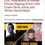 David Mack Instagram - If you want CGC signings of my work but can't make it to a convention, @cgcsignatureseries is offering my Signature & REMARQUES on books now through Sept 29. "The CGC Signature Series is excited to announce a signing with DAVID MACK! In addition to signing, he will also be offering Remarques for purchase. Submissions are due by Friday, September 29. Learn more here: https://cgc.click/opc✍️" If you want Remarque drawings & signatures on your favorite books just contact @cgccomics I will be SIGNING at: @dragoncon ATLANTA @baltimorecomiccon ! BALTIMORE @RoseCityCC! PORTLAND @nycomiccon NEW YORK #SanFrancisco Expo! SF BAY AREA @braveandboldart TOKYO JAPAN @TokyoComicCon #Japan! Thanks for the incredible orders on THE MARVEL ART OF DAVID MACK book! Can still order it at LINK in my BIO @clover_press Find prints & originals of my work at @KirbysComicArt My creation of MARVEL Studios #ECHO Nov 29 on Disney+ Thanks all of you who have supported my books & work over the years!