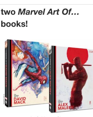 David Mack Instagram - This is LIVE NOW!  LINK in my BIO!

THE MARVEL ART OF DAVID MACK prestige coffee table book featuring 3 decades of my work at Marvel, including my covers, interior art, work on TV & film like The Winter Soldier Film & Jessica Jones main titles, my creation of the character ECHO, writing & art on Daredevil & more! Introduction by @vincentdonofrio , afterword by  @brianmbendis .

Offers Limited Edition PRINTS, Portfolio, & ORIGINAL ART!

The MARVEL ART of DAVID MACK
&
The MARVEL ART of ALEX MALEEV

Please support our books here.
@clover_press