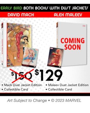 David Mack Instagram - This is LIVE NOW!  LINK in my BIO!

THE MARVEL ART OF DAVID MACK prestige coffee table book featuring 3 decades of my work at Marvel, including my covers, interior art, work on TV & film like The Winter Soldier Film & Jessica Jones main titles, my creation of the character ECHO, writing & art on Daredevil & more! Introduction by @vincentdonofrio , afterword by  @brianmbendis .

Offers Limited Edition PRINTS, Portfolio, & ORIGINAL ART!

The MARVEL ART of DAVID MACK
&
The MARVEL ART of ALEX MALEEV

Please support our books here.
@clover_press