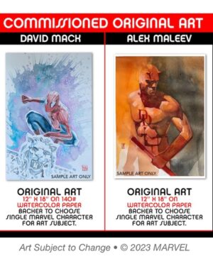 David Mack Instagram - This is LIVE NOW!  LINK in my BIO!

THE MARVEL ART OF DAVID MACK prestige coffee table book featuring 3 decades of my work at Marvel, including my covers, interior art, work on TV & film like The Winter Soldier Film & Jessica Jones main titles, my creation of the character ECHO, writing & art on Daredevil & more! Introduction by @vincentdonofrio , afterword by  @brianmbendis .

Offers Limited Edition PRINTS, Portfolio, & ORIGINAL ART!

The MARVEL ART of DAVID MACK
&
The MARVEL ART of ALEX MALEEV

Please support our books here.
@clover_press