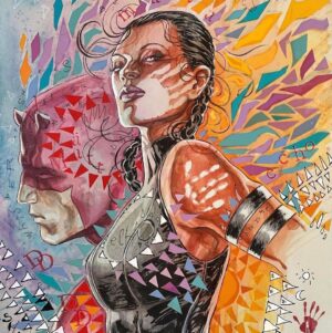 David Mack Instagram - My creation of ECHO on MARVEL STUDIOS - DISNEY+ Nov 29.

25 yrs since I first wrote/created her in #Daredevil!
w artists #JoeQuesada & #JimmyPalmiotti #RichardIsanove

Excited to see @AlaquaCox return as #MayaLopez!
All episodes drop at once.
Excited to see @VincentDonofrio & @CharlieCox
Thanks to @BRIANMBENDIS for texting me the link:)

THE MARVEL ART OF DAVID MACK book goes live to order in May!- 

Sign up for notification here:

https://www.kickstarter.com/projects/cloverpressart/the-marvel-art-of-david-mack-and-alex-maleev2-deluxe-books?ref=8ea8we

Link in my BIO!

THE MARVEL ART OF DAVID MACK prestige coffee table book featuring 3 decades of my work at Marvel, including my covers, interior art, work on tv & film like The Winter Soldier Film & #JessicaJones main titles (that I got an #EMMYnomination for), my creation of the character #ECHO aka #MayaLopez, writing & art on #Daredevil & more! Introduction by @vincentdonofrio, afterword by @brianmbendis . @clover_press 

There will be an exclusive cover offered at the link above.

Also offered, limited edition portfolios, signed & remarqued books! And more.

"This month in #comicbook history: May 1999 saw the first cover of Maya Lopez aka Echo in #Daredevil#10"
The story I wrote on my first work at Marvel.

25 years of MARVEL work in this book! Covers, interiors, TV, Film, & starting as writer on #Daredevil in this story.

Also includes lots of NEW MARVEL work!
including personal works & commissions.

Find my original art & prints & #ECHO art at @KirbysComicArt