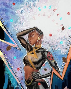 David Mack Instagram - My new #STORM cover to MARVEL's X-Men: Rise of the Powers of X.

Original art & prints of my work are available at @KirybsComicArt.

My new art book: THE MARVEL ART OF DAVID MACK ships soon!
@clover_press 

I was interviewed with @VincentDOnofrio this week about #ECHO & #Daredevil. Will share it when it's public. 
In my story is the interview of @AlaquaCox on the Tonight show! 

I taught at the School for the Deaf in Africa, Asia, & Europe, in my work for the US State Dept, and the students love Echo all around the world. And now to see Echo embraced so personally here & on mainstream TV is moving. 

A heartfelt thank you to the cast & creators of the ECHO @Disney+ series, @AlaquaCox @sydneyfreeland @mariondayre @zahnmcclarnon @shoshannah7 #DarnellBesaw & all that I met & have yet to meet, for putting such heartfelt effort & thoughtfulness into this story & character & world. 

Sharing my watercolor art in honor of ECHO, including young Maya played by Darnell Besaw, 

Video at the ECHO premiere with the cast & creators.
Legendary @VincentDOnofrio graciously telling the press that I created Echo & helped with his Kingpin performance on #Daredevil.
Wonderful to view the Echo series with my co-creator & collaborators on that first story, @JoeQuesada, & @JimmyPalmiotti, (who also hired me to write Daredevil back then- 25 years ago, & on) & editor Nanci Q, @AmandaConner, & @ComicKairi, who filmed this moment & so many other photos & videos I will share with you here.

I hope you enjoy the ECHO show.

You can find my original art work at @KirbysComicArt