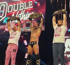 David Michael Harwood Instagram - 6/17/23
It all changes. 
Saturday Night #AEWCOLLISION
@cmpunk @cashwheelerftr @halhaneyart