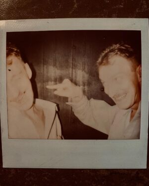 David Thewlis Instagram - Found these old double exposed Polaroids dating back to the mid nineties when I shot Seven Years in Tibet. The first two are of a famous nineties heartthrob and Brad Pitt, and the last two are just me larking about with meself. This was how we passed time on film sets before phones and iPads. Btw don’t smoke kids. Don’t poke yourself in the eye. Don’t climb mountains. Don’t hang out with people better looking than yourself.  Dont give advice. Dont tell people what to do. Don’t make lists. Don’t post crap on Instagram. Don’t let your captions go on too long. Don’t let your chewing gum lose its flavour on the bedpost overnight. Stop reading. Go to sleep. Unless you’re driving. Stop driving.