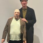 David Thewlis Instagram - Hermine and I hanging out with strange unfriendly looking little bloke sculpted by dear old bearded painter pal @stuartpearsonwright at his new show at @flowersgallery Yes that’s right he’s some sort of genius and it’s enough to make you sick with envy. I can draw quite a decent fish but not without sticking my tongue out and breathing through my nose. Even then then I’ve never been asked to exhibit any of my fish. The exhibition is on till November 25th. Go and have your picture taken with a strange unfriendly looking little bloke. He won’t mind. 📸 @lorna_may_ (check her out too!)