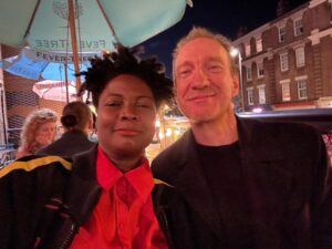 David Thewlis Instagram - Untitled F*ck M*ss S**gon Play at @youngvictheatre with my pal from the diner @lourdes.faberes. Wow! Hilarious, genuinely unique, wonderfully unpredictable, provocative, slick, chaotic, mind bogglingly bonkers, crazily entertaining, surprisingly serious, incendiary, revolutionary, inspirational and joyful. Also hilarious. 

Another night at the theatre with three of the coolest people I’ve worked with in the past few years, @lourdes.faberes @sarahniles_  @leila_farzad_official who all turn out to be best friends with each other.
