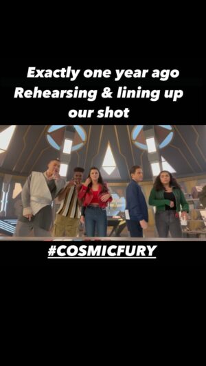 David Yost Instagram - Exactly one year ago, we were rehearsing & lining up our shots for this scene. Such a blast to work with the amazing cast & crew! 
#COSMICFURY