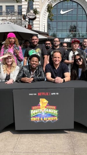 David Yost Instagram - Great day today celebrating @powerrangers ! THANK YOU to all the amazing fans who came out today to celebrate with us & the premiere of MIGHTY MORPHIN POWER RANGERS: ONCE & ALWAYS streaming exclusively on @netflix on APRL 19th! I appreciate you all! #powerrangers30 #mightymorphinpowerrangers #affirmative #affirmyourself