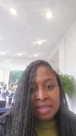 Dawn Butler Instagram - It was pouring with rain... miserable weather, but it was such a warm welcome to the @whitehouse.

I have so much to talk about from my Science and Technology Committee trip on AI and @congressionalblackcaucus