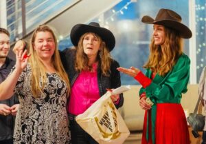 Dawn Olivieri Instagram - @moon_mountain_sanctuary ‘s very first Christmas event was such a great night. Who knew a raffle could be that lit 😂 loved having all my core ladies there to work their magic and be recognized for their insane commitment. Yes my parents are the best and yes I may be the first one to ever wear heels to a Mena Arkansas event but someone had to start it off. Special thanks to our mayor Seth Smith for coming out and supporting all the babies;) what a cool little town we call home. ❤️

Love you Debbie, Emma, Deb, Ella, Sam, Michelle, Jacob, for working so hard for these animals and everyone else that has supported this herd from the beginning. Love you all and merry Christmas Eve to you all ❤️

📸 @samsartclub65