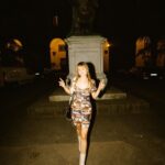 Debby Ryan Instagram - summer held splashing around in sunbeams, twirling noodles at dusk, dancing sidestage in moonlight and packing for the next place 🪄🍝🪩🪂 Lucca Tuscany