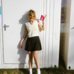 Debby Ryan Instagram - 🦂Bolo tie that glows in the dark, call that a glowlo …I’ll see myself out Pinkpop Festival