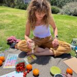 Debby Ryan Instagram - picnic szn/watercolor szn